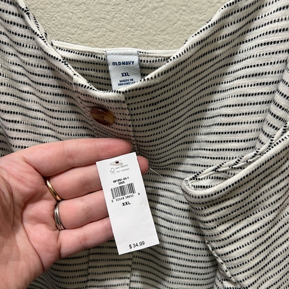 Nwt! Old Navy XXL black and white striped dress - Picture 3 of 3